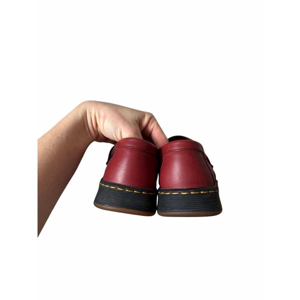 Dr Martens Loafers Unisex Adults Edison Temperley Cherry Red Men’s 9 Women’s 10 - Picture 7 of 10